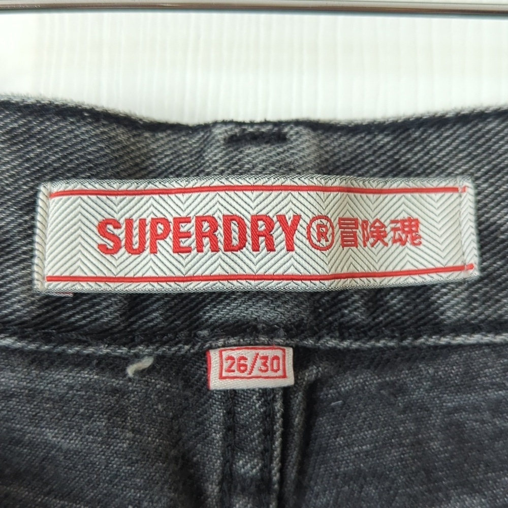 Superdry Classic High Waisted Straight Leg Rigid Jeans Lenox Grey 26/30 - Picture 8 of 16